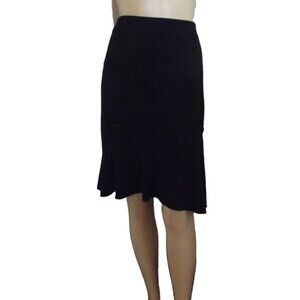 Tempted Skirt Womens Junior Size 11 Solid Black Tulip Flouce Bell large